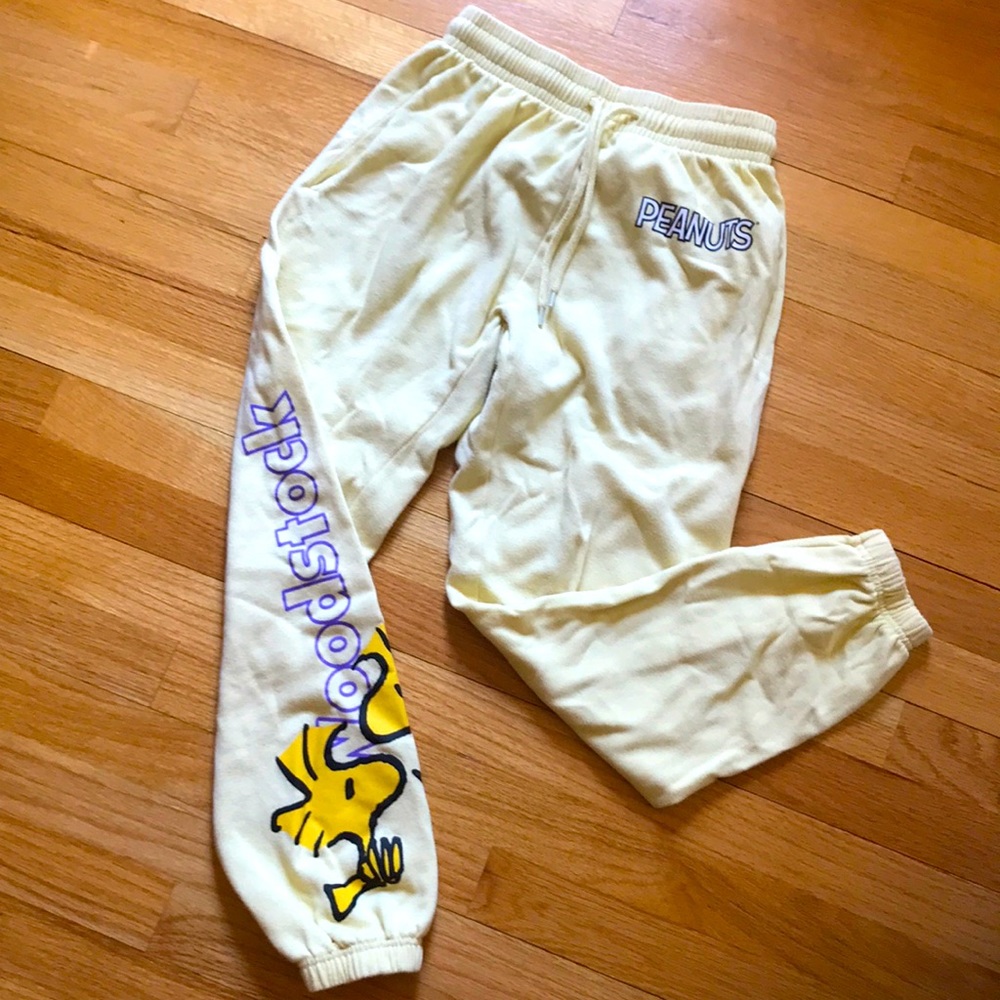 PEANUTS Woodstock Yellow Sweatpants!!